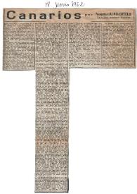 Canarios / por Joaquín Calvo-Sotelo | Biblioteca Virtual Miguel de Cervantes