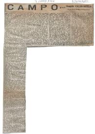 Campo / escribe: Joaquín Calvo Sotelo | Biblioteca Virtual Miguel de Cervantes