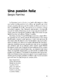 Una pasión feliz | Biblioteca Virtual Miguel de Cervantes