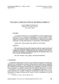 Vivienda y paisajes rurales en Sierra Morena / Ricardo Manuel Luque Revuelto | Biblioteca Virtual Miguel de Cervantes