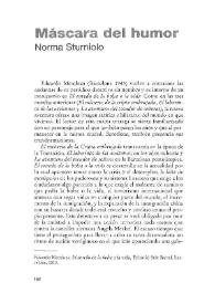 Máscara del humor / Norma Sturniolo | Biblioteca Virtual Miguel de Cervantes