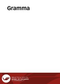 Gramma | Biblioteca Virtual Miguel de Cervantes