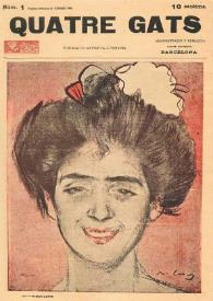 Quatre gats. Publicació artística-literària. Núm. 1 Segona setmana de febrer, 1899 | Biblioteca Virtual Miguel de Cervantes