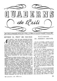 Quaderns de l'exili. Any I, núm. 2, octubre 1943 | Biblioteca Virtual Miguel de Cervantes