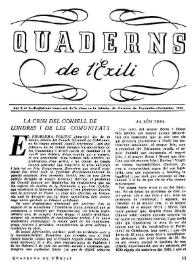 Quaderns de l'exili. Any I, núm. 3, novembre 1943 | Biblioteca Virtual Miguel de Cervantes