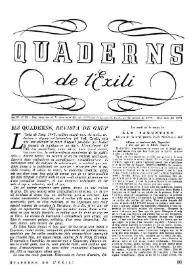 Quaderns de l'exili. Any III, núm. 12, març-abril 1945 | Biblioteca Virtual Miguel de Cervantes