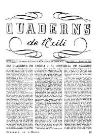Quaderns de l'exili. Any III, núm. 16, novembre 1945 | Biblioteca Virtual Miguel de Cervantes