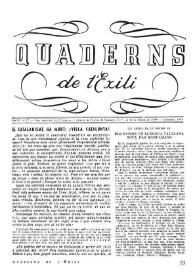Quaderns de l'exili. Any III, núm. 17, desembre 1945 | Biblioteca Virtual Miguel de Cervantes