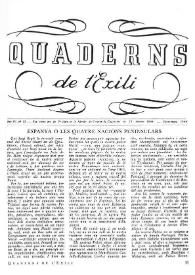 Quaderns de l'exili. Any IV, núm. 18, gener-març 1946 | Biblioteca Virtual Miguel de Cervantes