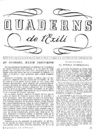 Quaderns de l'exili. Any IV, núm. 19, abril-maig 1946 | Biblioteca Virtual Miguel de Cervantes