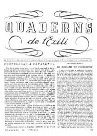 Quaderns de l'exili. Any IV, núm. 23, setembre 1946 | Biblioteca Virtual Miguel de Cervantes