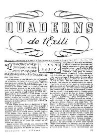 Quaderns de l'exili. Any V, núm. 25, gener-febrer 1947 | Biblioteca Virtual Miguel de Cervantes