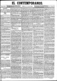 El Contemporáneo. Año II, núm. 136, domingo 2 de junio de 1861 | Biblioteca Virtual Miguel de Cervantes