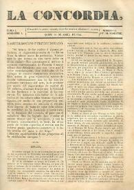 La Concordia. Tomo I, semestre I, núm. 16, 15 de abril de 1844 | Biblioteca Virtual Miguel de Cervantes