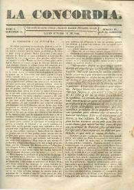 La Concordia. Tomo I, semestre II, núm. 18, 28 de octubre de 1844 | Biblioteca Virtual Miguel de Cervantes