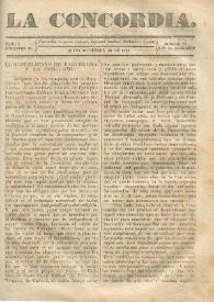 La Concordia. Tomo I, semestre II, núm. 22, 25 de noviembre de 1844 | Biblioteca Virtual Miguel de Cervantes