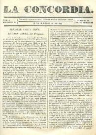 La Concordia. Tomo I, semestre II, núm. 25, 16 de diciembre de 1844 | Biblioteca Virtual Miguel de Cervantes