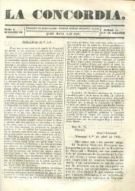 La Concordia. Tomo II, semestre III, núm. 10, 5 de mayo de 1845 | Biblioteca Virtual Miguel de Cervantes