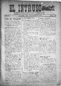 El intruso. Bi-Semanario Joco-serio netamente independiente. Tomo I, núm. 23, domingo 10 de abril de 1921 | Biblioteca Virtual Miguel de Cervantes