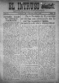 El intruso. Bi-Semanario Joco-serio netamente independiente. Tomo I, núm. 27, domingo 24 de abril de 1921 | Biblioteca Virtual Miguel de Cervantes