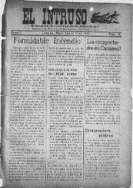 El intruso. Bi-Semanario Joco-serio netamente independiente. Tomo I, núm. 32, jueves 12 de mayo de 1921 | Biblioteca Virtual Miguel de Cervantes