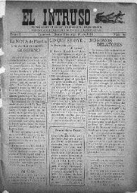 El intruso. Bi-Semanario Joco-serio netamente independiente. Tomo I, núm. 43, domingo 19 de junio de 1921 | Biblioteca Virtual Miguel de Cervantes