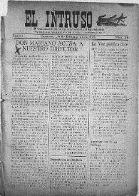 El intruso. Bi-Semanario Joco-serio netamente independiente. Tomo I, núm. 45, domingo 26 de junio de 1921 | Biblioteca Virtual Miguel de Cervantes