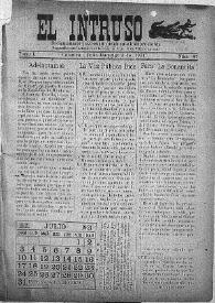 El intruso. Bi-Semanario Joco-serio netamente independiente. Tomo I, núm. 47, domingo 3 de julio de 1921 | Biblioteca Virtual Miguel de Cervantes