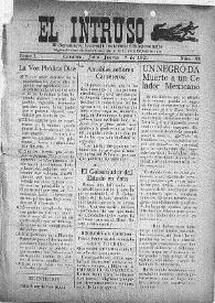 El intruso. Bi-Semanario Joco-serio netamente independiente. Tomo I, núm. 48, jueves 7 de julio de 1921 | Biblioteca Virtual Miguel de Cervantes