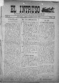 El intruso. Bi-Semanario Joco-serio netamente independiente. Tomo I, núm. 49, domingo 10 de julio de 1921 | Biblioteca Virtual Miguel de Cervantes