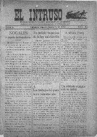 El intruso. Bi-Semanario Joco-serio netamente independiente. Tomo I, núm. 56, jueves 4 de agosto de 1921 | Biblioteca Virtual Miguel de Cervantes