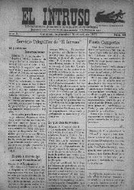 El intruso. Tri-Semanario Joco-serio netamente independiente. Tomo I, núm. 69, martes 6 de septiembre de 1921 | Biblioteca Virtual Miguel de Cervantes