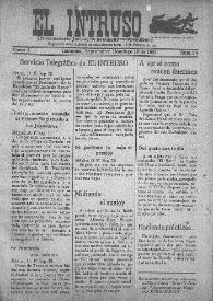 El intruso. Tri-Semanario Joco-serio netamente independiente. Tomo I, núm. 74, domingo 18 de septiembre de 1921 | Biblioteca Virtual Miguel de Cervantes
