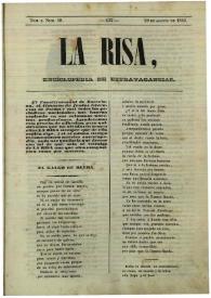 La risa : enciclopedia de extravagancias. Tom. I, Núm. 18, 20 de agosto de 1843 | Biblioteca Virtual Miguel de Cervantes