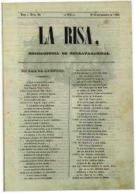 La risa : enciclopedia de extravagancias. Tom. I, Núm. 22, 10 de setiembre de 1843  [sic] | Biblioteca Virtual Miguel de Cervantes