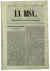 La risa : enciclopedia de extravagancias. Tom. II, Núm. 32, 19 de noviembre de 1843 | Biblioteca Virtual Miguel de Cervantes