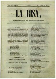 La risa : enciclopedia de extravagancias. Tom. III, Núm. 53, 14 de abril de 1844 | Biblioteca Virtual Miguel de Cervantes