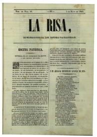 La risa : enciclopedia de extravagancias. Tom. III, Núm. 56, 5 de mayo de 1844 | Biblioteca Virtual Miguel de Cervantes