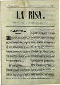 La risa : enciclopedia de extravagancias. Tom. III, Núm. 60, 2 de junio de 1844 | Biblioteca Virtual Miguel de Cervantes