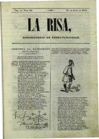 La risa : enciclopedia de extravagancias. Tom. III, Núm. 62, 16 de junio de 1844 | Biblioteca Virtual Miguel de Cervantes