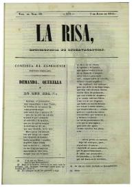 La risa : enciclopedia de extravagancias. Tom. III, Núm. 65, 7 de julio de 1844 | Biblioteca Virtual Miguel de Cervantes