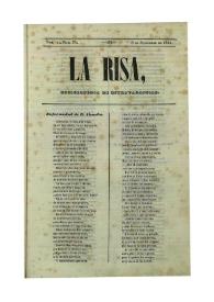 La risa : enciclopedia de extravagancias. Tom. III, Núm. 74, 8 de setiembre de 1844 [sic] | Biblioteca Virtual Miguel de Cervantes