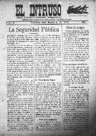 El intruso. Diario Joco-serio netamente independiente. Tomo II, núm. 186, martes 4 de abril de 1922 | Biblioteca Virtual Miguel de Cervantes
