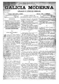 Galicia Moderna. Núm. 26, 25 de octubre de 1885 | Biblioteca Virtual Miguel de Cervantes