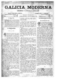 Galicia Moderna. Núm. 27, 1º de noviembre de 1885 | Biblioteca Virtual Miguel de Cervantes