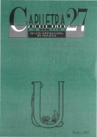 Caplletra: Revista Internacional de Filologia. Núm. 27, tardor 1999 | Biblioteca Virtual Miguel de Cervantes