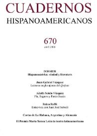 Cuadernos Hispanoamericanos. Núm. 670, abril 2006 | Biblioteca Virtual Miguel de Cervantes
