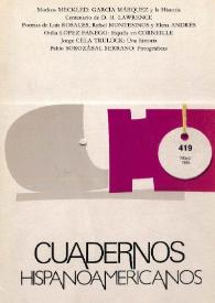 Cuadernos Hispanoamericanos. Núm. 419, mayo 1985 | Biblioteca Virtual Miguel de Cervantes
