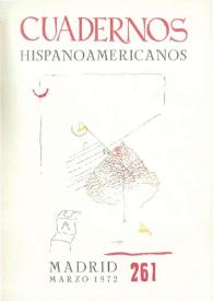 Cuadernos Hispanoamericanos. Núm. 261, marzo 1972 | Biblioteca Virtual Miguel de Cervantes