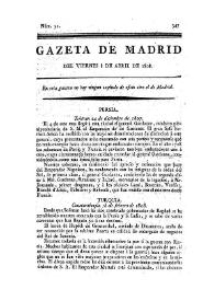 Gazeta de Madrid. 1808. Núm. 32, 8 de abril de 1808 | Biblioteca Virtual Miguel de Cervantes